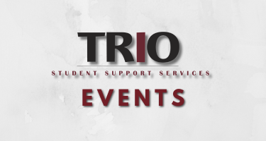 Image of the TRIO Student Support Services logo and Events below it.